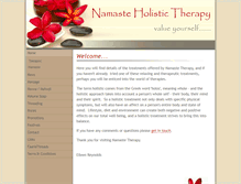 Tablet Screenshot of namastetherapy.co.uk